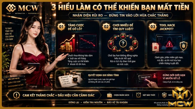 MCW minh họa 3 hiểu lầm có thể khiến bạn mất tiền