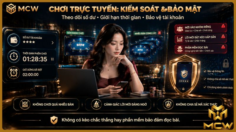 MCW minh họa chơi trực tuyến: kiểm soát và bảo mật