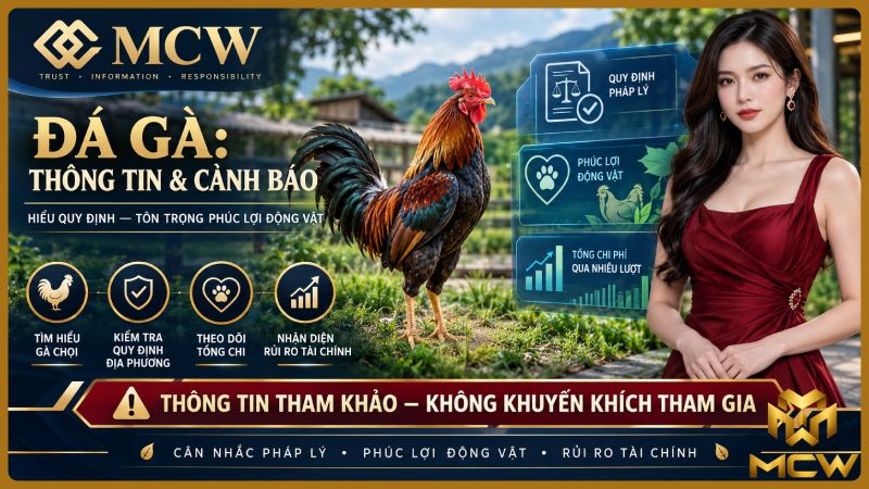 MCW minh họa đá gà: thông tin và cảnh báo