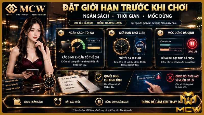 MCW minh họa đặt giới hạn trước khi chơi