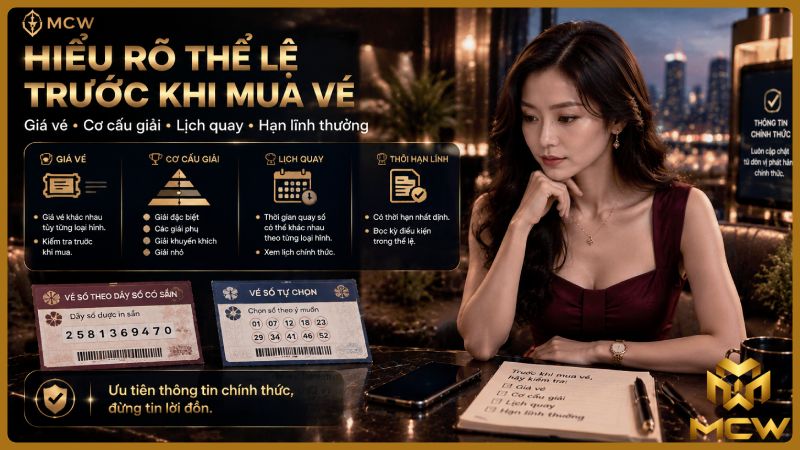 MCW minh họa hiểu rõ thể lệ trước khi mua vé