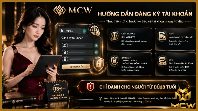 MCW minh họa hướng dẫn đăng ký tài khoản