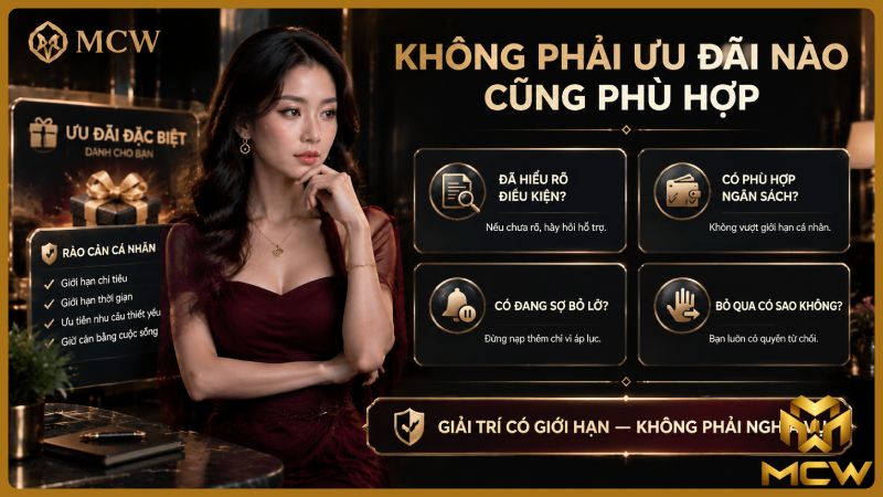 MCW minh họa không phải ưu đãi nào cũng phù hợp