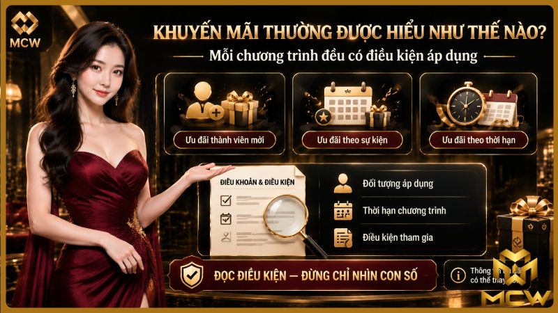 MCW minh họa khuyến mãi thường được hiểu như thế nào?