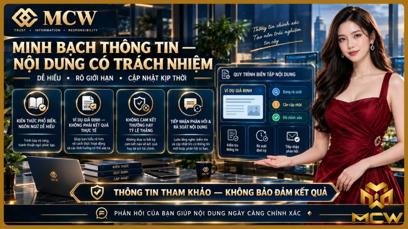 MCW minh họa minh bạch thông tin, nội dung có trách nhiệm