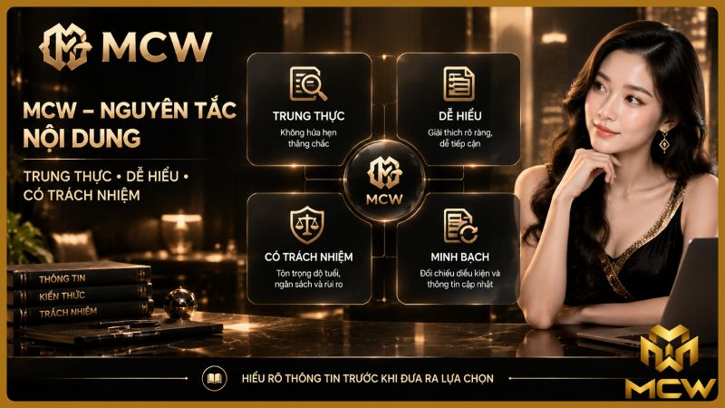 MCW minh họa nguyên tắc nội dung: trung thực, dễ hiểu, có trách nhiệm