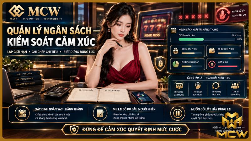 MCW minh họa quản lý ngân sách, kiểm soát cảm xúc