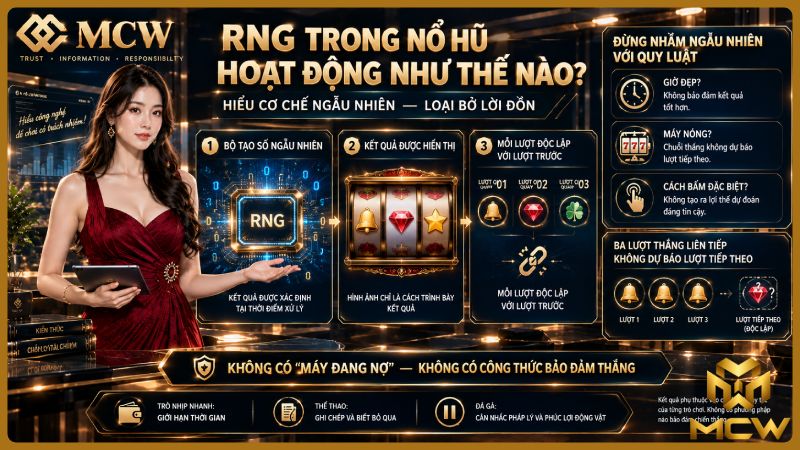 MCW minh họa rNG trong nổ hũ hoạt động như thế nào?