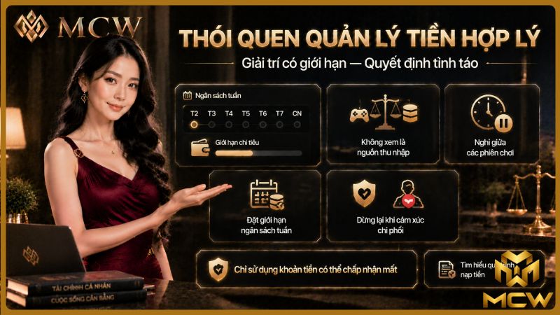 MCW minh họa thói quen quản lý tiền hợp lý