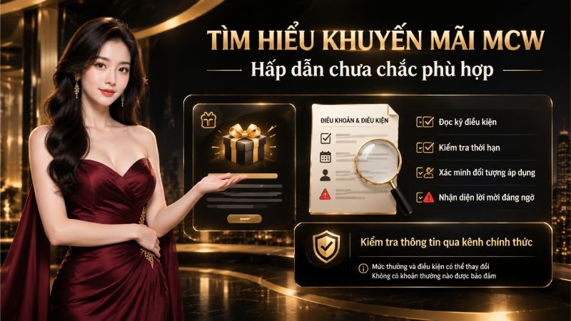 MCW minh họa tìm hiểu khuyến mãi: hấp dẫn chưa chắc phù hợp