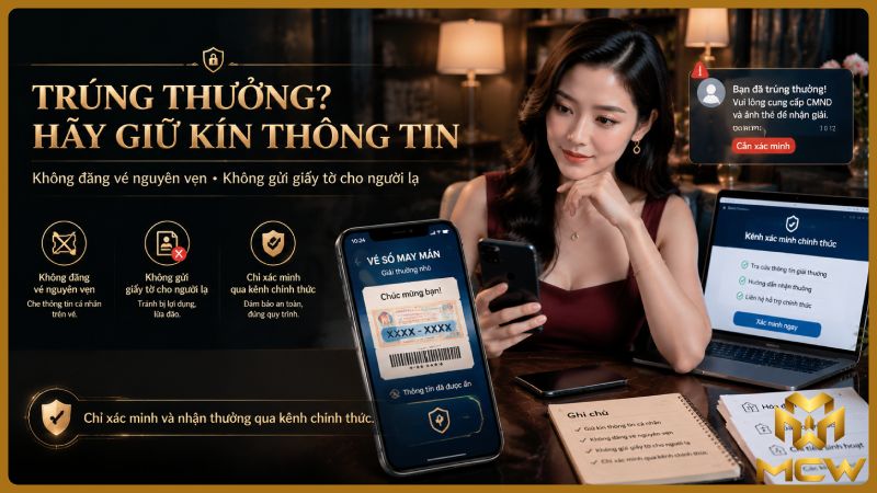 MCW minh họa trúng thưởng? Hãy giữ kín thông tin