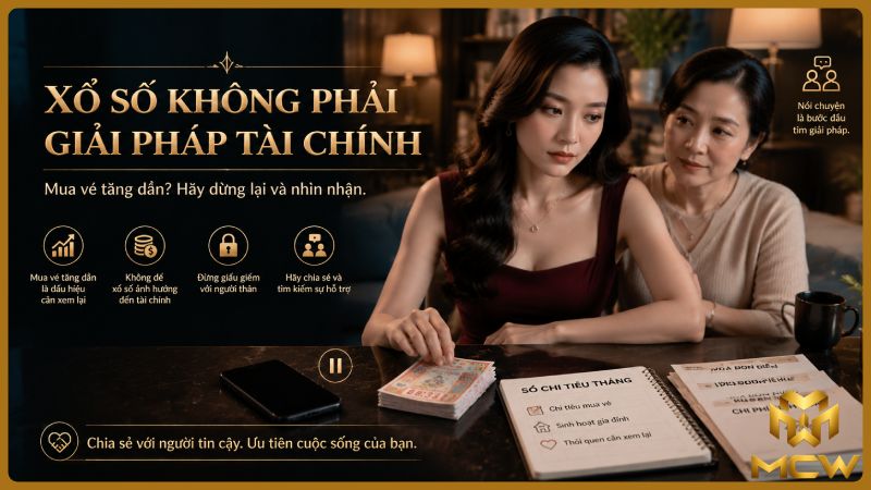 MCW minh họa xổ số không phải giải pháp tài chính